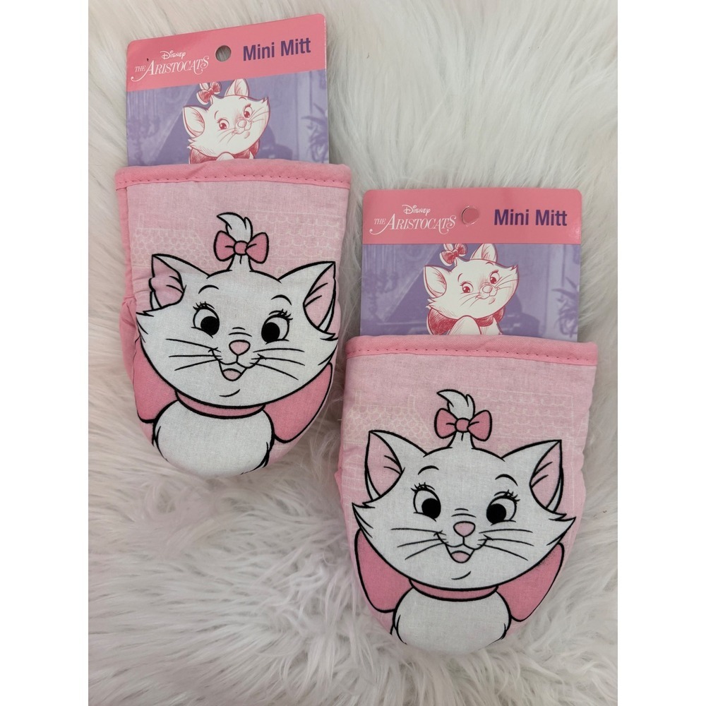 Disney The Aristocats Marie Mini Oven Mitt Set Pink 2pk New